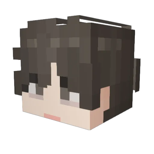 Shiyuu__ Minecraft avatar head, 3D render