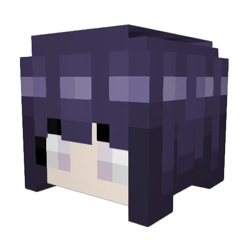 ShizaR01 Minecraft avatar head, 3D render