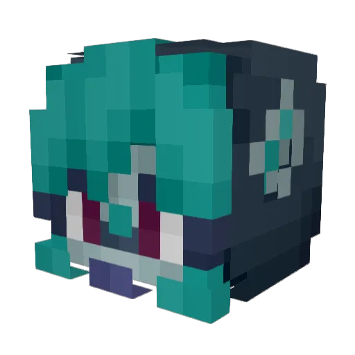 Shizey_ Minecraft avatar head, 3D render