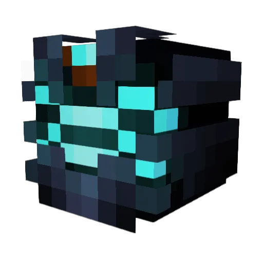 Shizijun1 Minecraft avatar head, 3D render