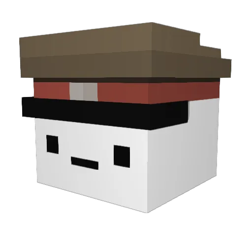 Shizik000 Minecraft avatar head, 3D render