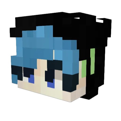 Shizniz Minecraft avatar head, 3D render