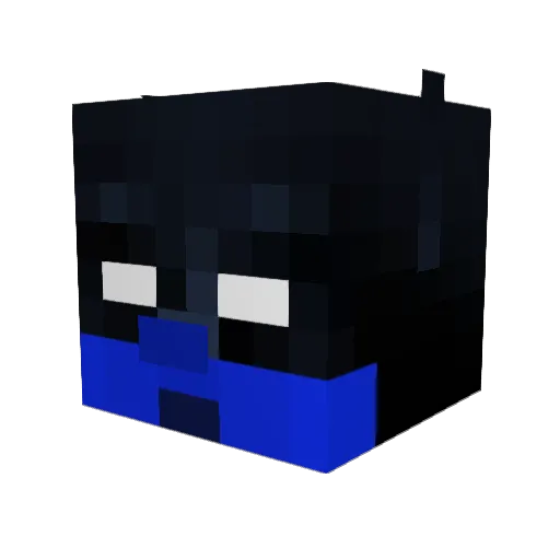Shiztits Minecraft avatar head, 3D render
