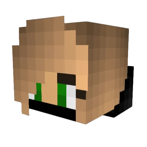 Shizuma99 Minecraft avatar head, 3D render