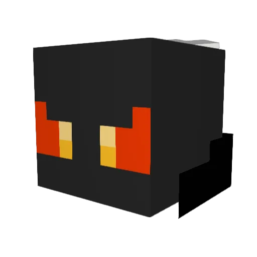 Shkaboom Minecraft avatar head, 3D render