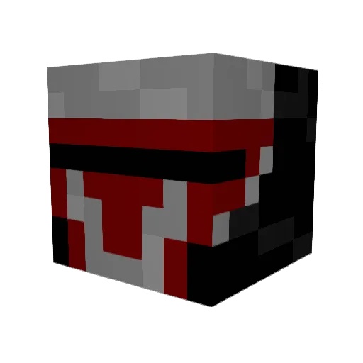 Shkazn Minecraft avatar head, 3D render