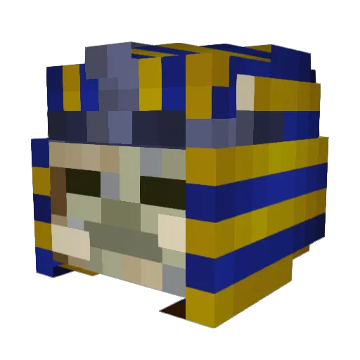 Shkeec Minecraft avatar head, 3D render