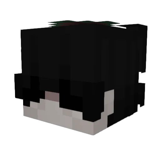 Shlaygod Minecraft avatar head, 3D render