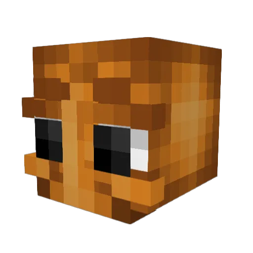 Shldky Minecraft avatar head, 3D render