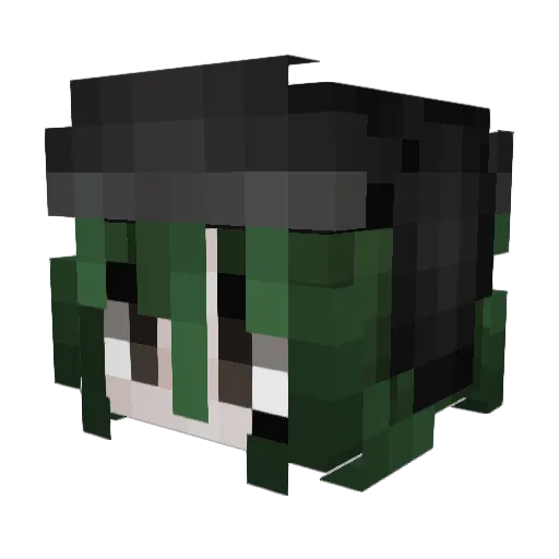 Shlenger Minecraft avatar head, 3D render