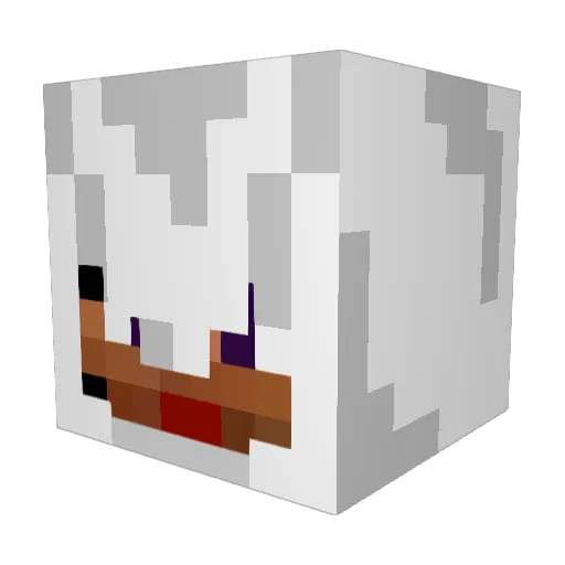 ShlieBee Minecraft avatar head, 3D render