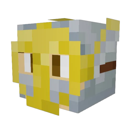 ShlopKing Minecraft avatar head, 3D render
