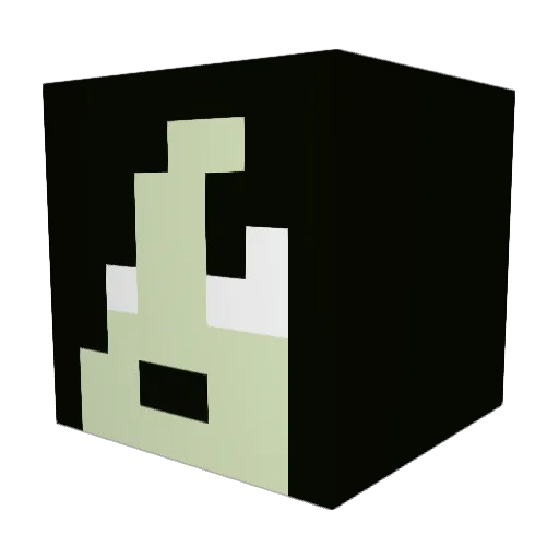 Shmandapanda Minecraft avatar head, 3D render