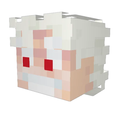 Shmeeks_ Minecraft avatar head, 3D render