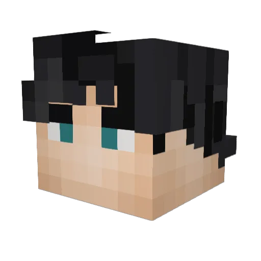 Shmegabytes Minecraft avatar head, 3D render