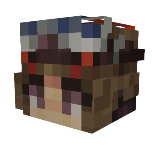 Shmegal1 Minecraft avatar head, 3D render