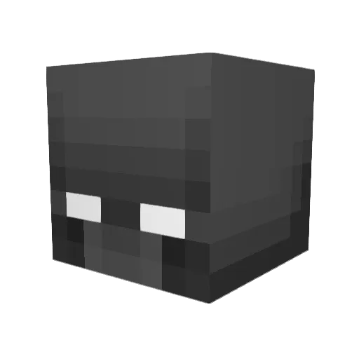 Shmeist Minecraft avatar head, 3D render