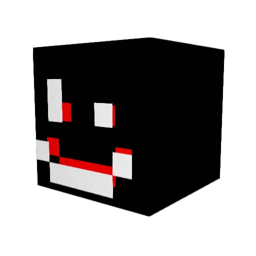Shmerpy Minecraft avatar head, 3D render