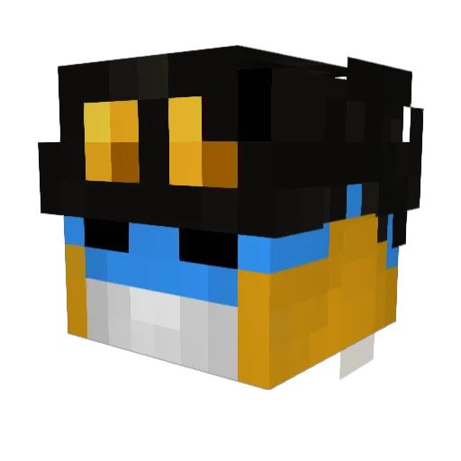 Shmevan__ Minecraft avatar head, 3D render