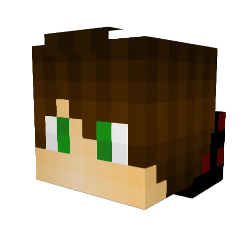 Shmije Minecraft avatar head, 3D render