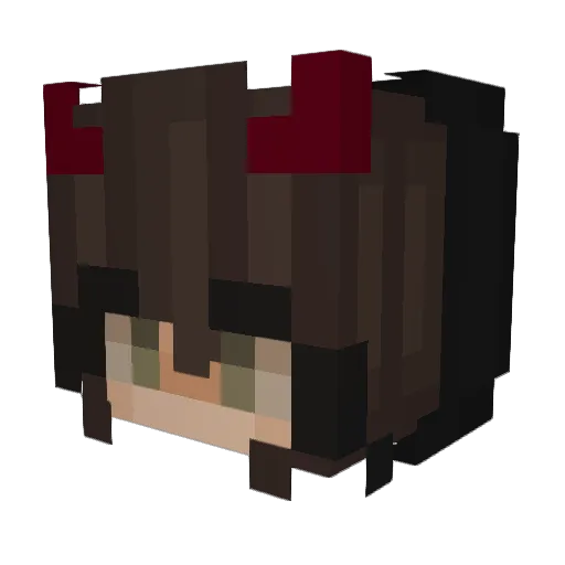 Shmilyy Minecraft avatar head, 3D render