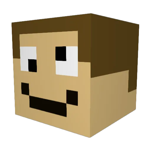 Shmitty46 Minecraft avatar head, 3D render