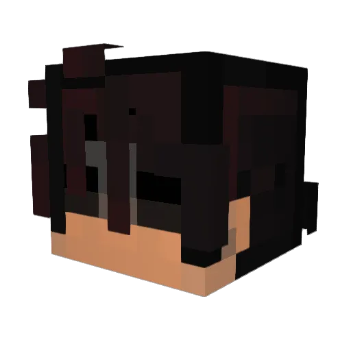 Shmotato Minecraft avatar head, 3D render