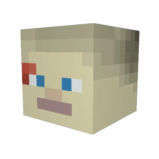 ShmuelTheJew67 Minecraft avatar head, 3D render