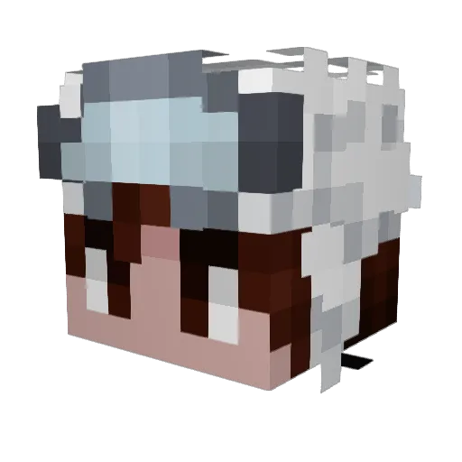 Shmuel_Gaming Minecraft avatar head, 3D render