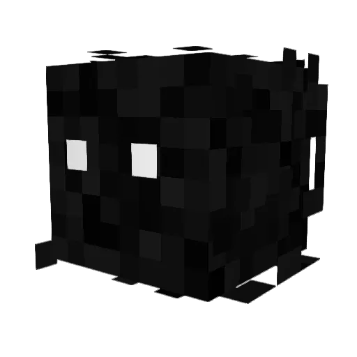 Shmungus Minecraft avatar head, 3D render