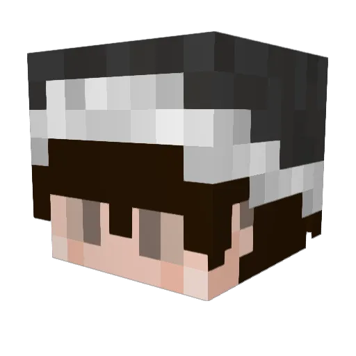 ShnAksy Minecraft avatar head, 3D render