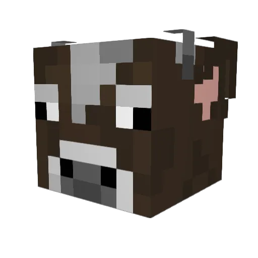 Shnaf Minecraft avatar head, 3D render