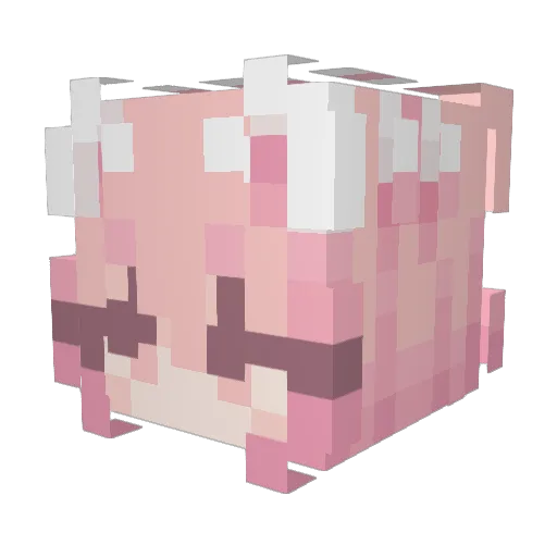 Shnarkydark2nd Minecraft avatar head, 3D render
