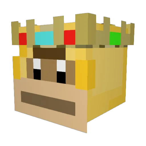 Shnog Minecraft avatar head, 3D render