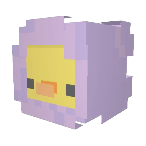 Sho0o0o Minecraft avatar head, 3D render