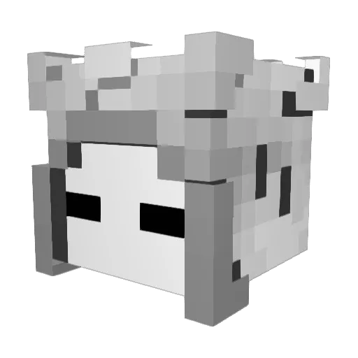 ShoFallen Minecraft avatar head, 3D render