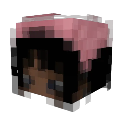 ShoKuGoMa Minecraft avatar head, 3D render