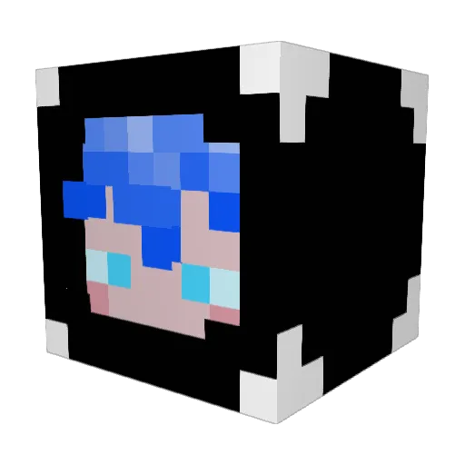 ShoNice Minecraft avatar head, 3D render
