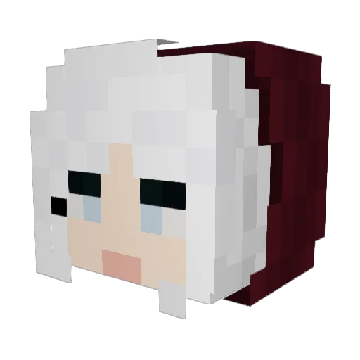ShoShoBear Minecraft avatar head, 3D render