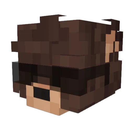 ShoTen4ik_ Minecraft avatar head, 3D render