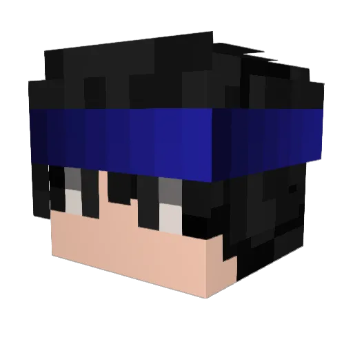 Shoahm Minecraft avatar head, 3D render