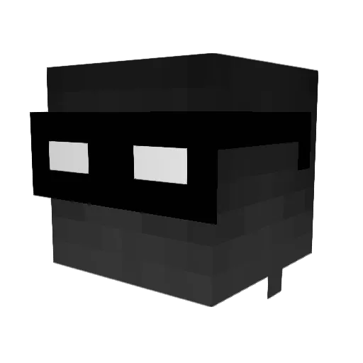 Shocii Minecraft avatar head, 3D render