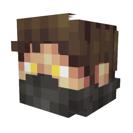 ShockDiamond11 Minecraft avatar head, 3D render