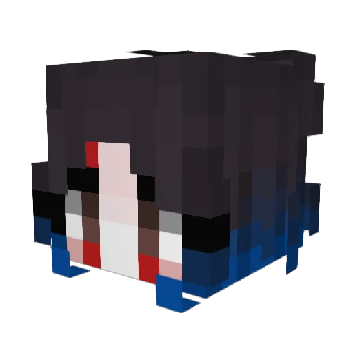 ShockHub Minecraft avatar head, 3D render