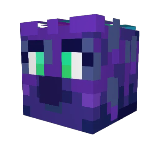 Shock_Micro Minecraft avatar head, 3D render