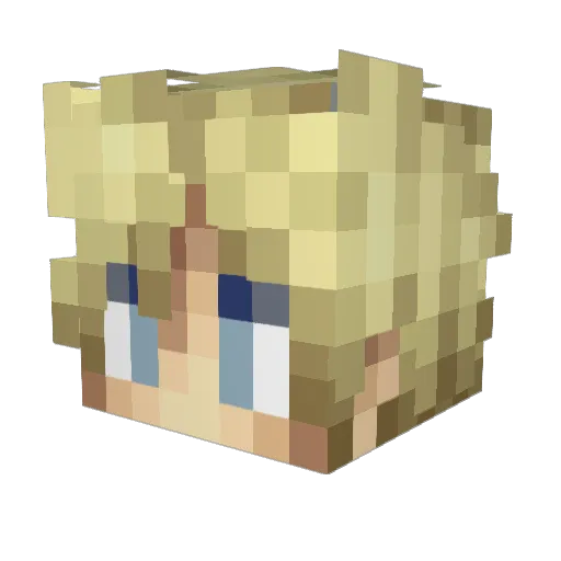 Shock_the_Core Minecraft avatar head, 3D render