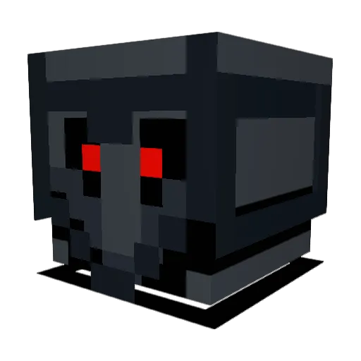 Shockatron Minecraft avatar head, 3D render