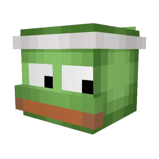 Shockify Minecraft avatar head, 3D render