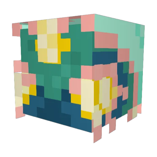 ShockingPeace Minecraft avatar head, 3D render