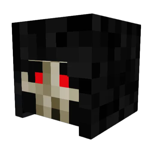 Shockomelk Minecraft avatar head, 3D render